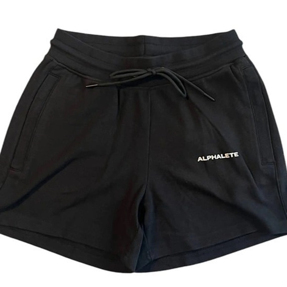 Alphalete Essential Core Womens Athletic Sweat Shorts In Black Size M - Picture 6 of 15